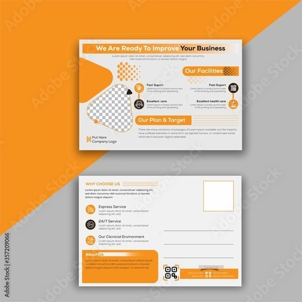 Obraz Corporate postcard design 