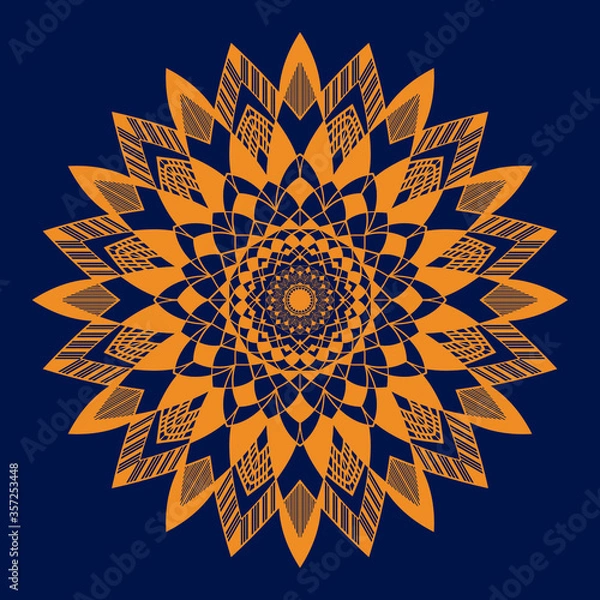 Obraz golden luxury background mandala Design vector