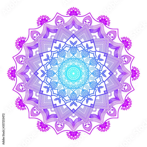 Obraz Creative colorful Mandala Design background vector design