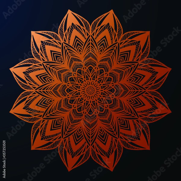 Obraz golden luxury background mandala Design vector
