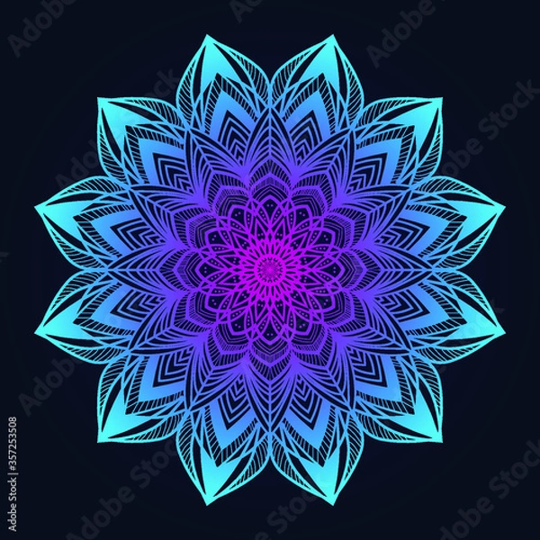 Obraz Creative colorful Mandala Design background vector design