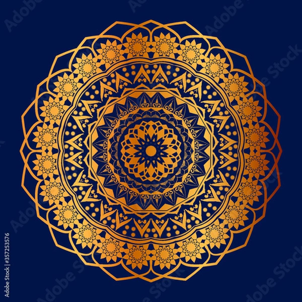 Obraz golden luxury background mandala Design vector