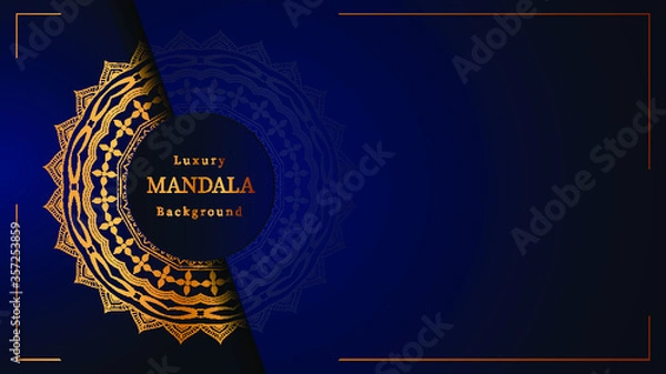 Obraz golden luxury background mandala Design vector