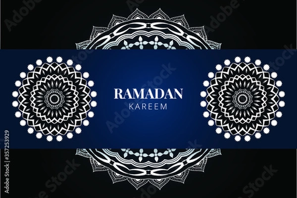 Obraz Ramadan golden luxury background mandala Design vector