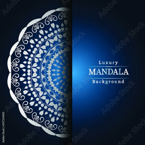 Obraz ramadan golden luxury background mandala Design vector