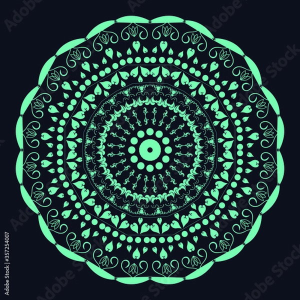 Obraz Creative colorful Mandala Design background vector design