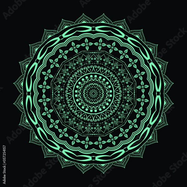 Obraz Creative coloring Mandala Design background vector design
