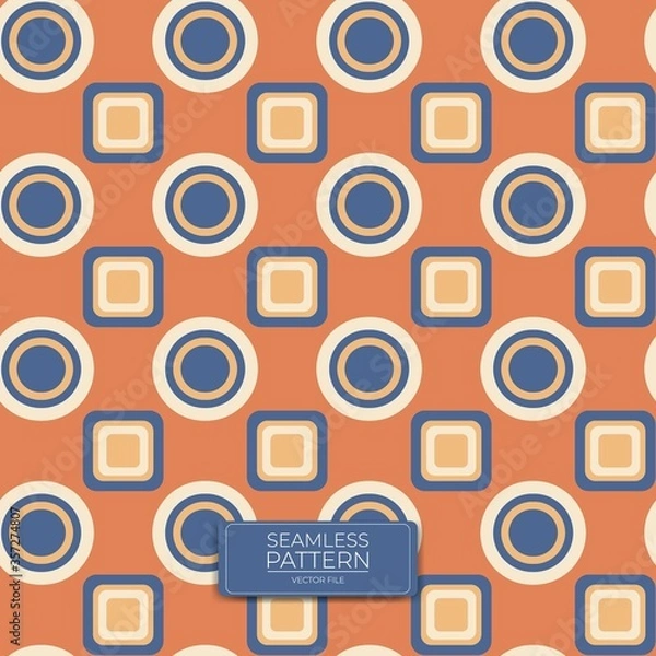 Fototapeta Background design of geometric pattern. seamless pattern design vector illustration