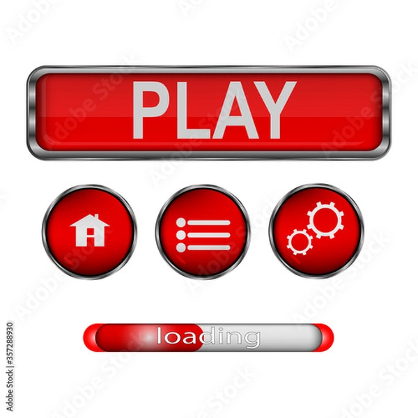 Obraz vector web buttons