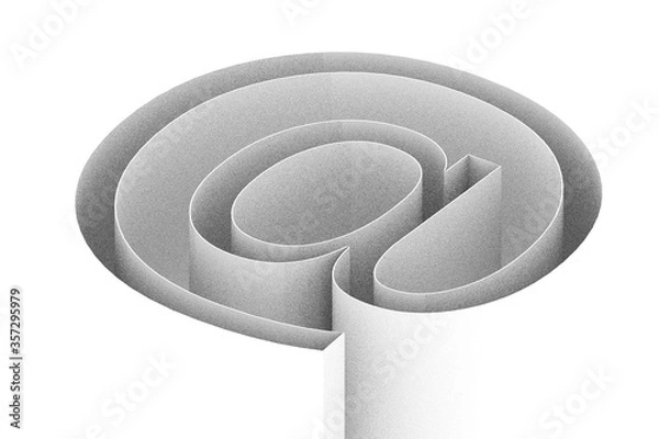 Obraz e-mail 3d shape illustration