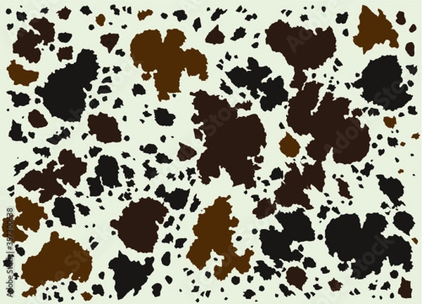 Obraz Cow leather skin brown pattern.