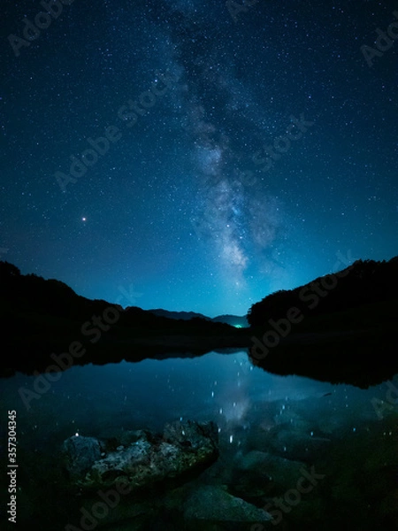 Obraz 川原の星空