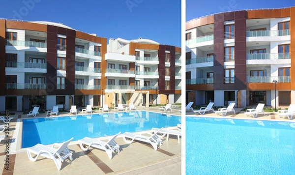 Obraz Beautiful residence with swimming pool