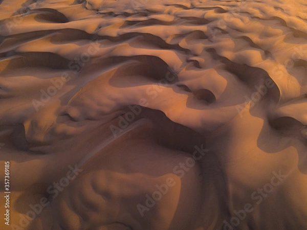 Fototapeta Close up of pattern on sand dunes