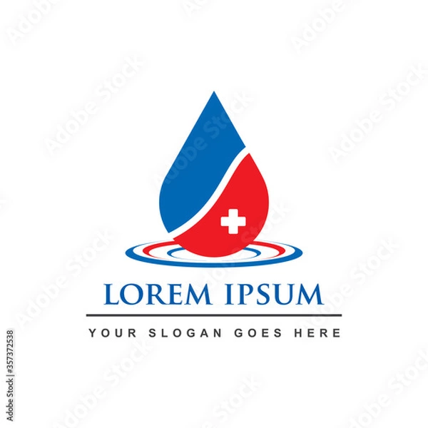 Obraz BLOOD LOGO , DROP LOGO VECTOR