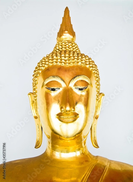 Obraz Buddha statue isolated on white background
