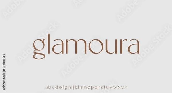 Fototapeta glamoura, luxury lowercase elegant typeface 