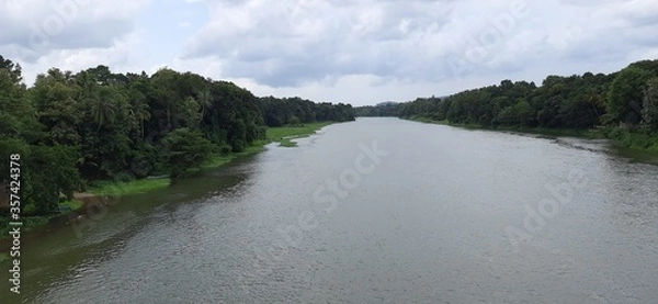 Fototapeta Ramamangalam River, kerala 