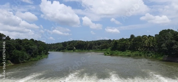 Fototapeta Ramamangalam River,  kerala 