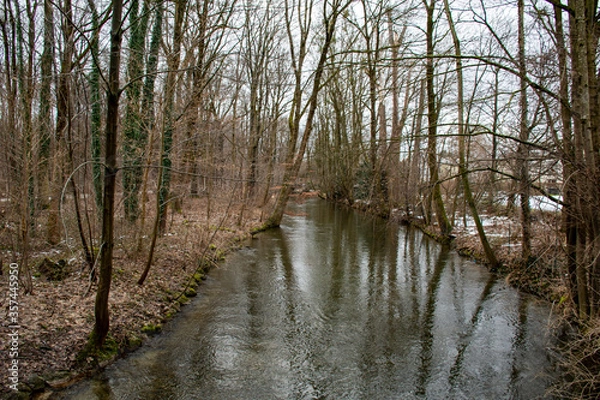 Fototapeta River on a winter day