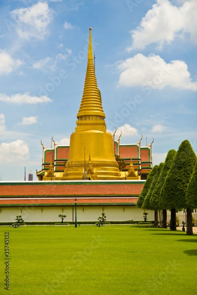 Obraz Wat Phra Kaew Thailand's famous tourist attractions.