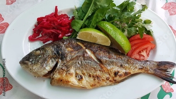 Obraz Lustiger Fischteller