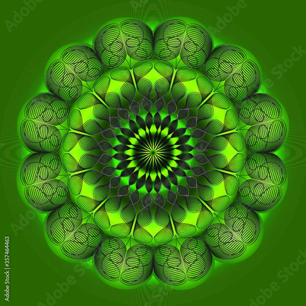 Fototapeta Mandala Floral Elements Ornament Fantasy