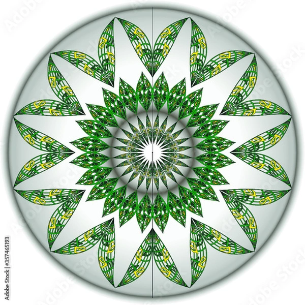 Fototapeta Mandala Floral Elements Ornament Fantasy