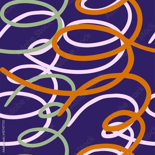 Fototapeta Abstract artistic seamless pattern with spots. Modern abstract design for paper, cover, fabric, interior decor and other users.