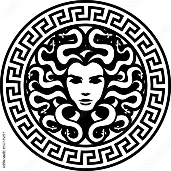 Fototapeta medusa circle logo