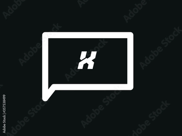 Fototapeta Capital letter X vector image