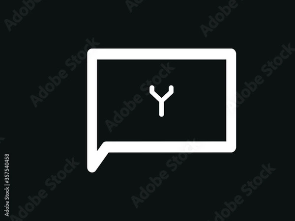 Fototapeta Capital letter Y vector image