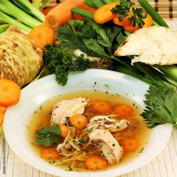 Fototapeta Hühnersuppe