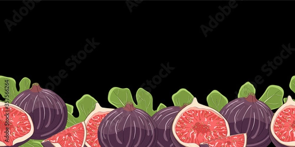 Fototapeta Fig vector border7