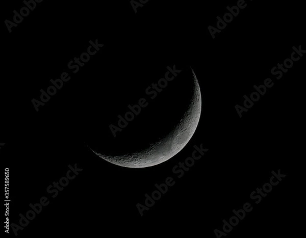 Obraz moon in the dark sky