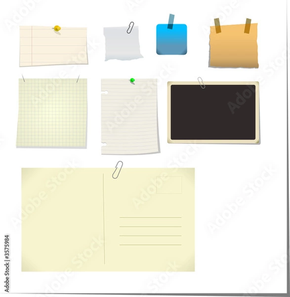 Fototapeta blank notes