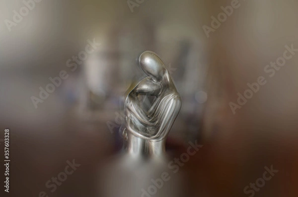 Fototapeta Abstract statue blurred backround