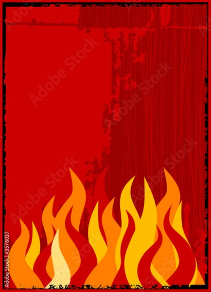 Obraz tło wektor płomień