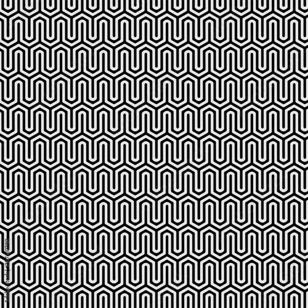 Fototapeta abstract geometric pattern seamless black and white