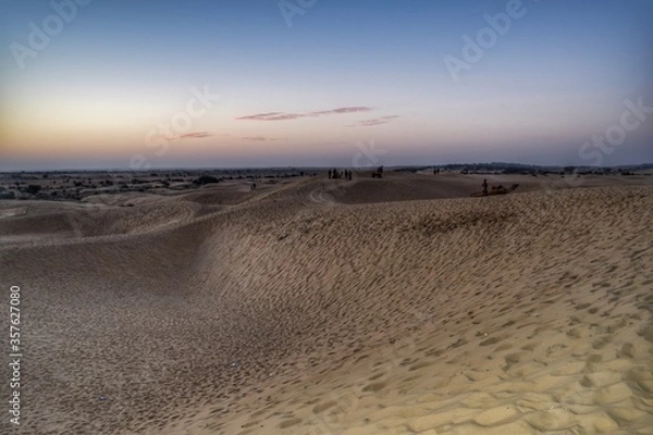 Fototapeta Beautiful view of the Jaisalmer desert.