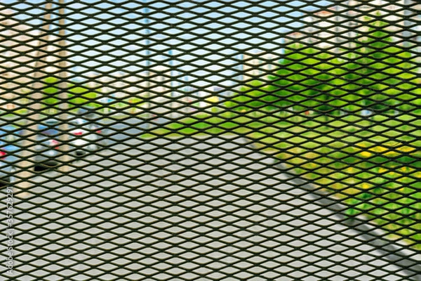 Obraz Through a metal grate.