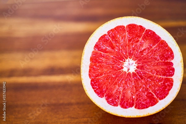 Fototapeta Sliced grapefruit