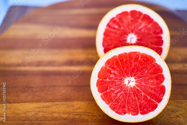 Fototapeta Sliced grapefruit