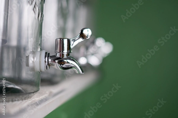 Fototapeta Close Up of Water Tap ,Selective Focus Point