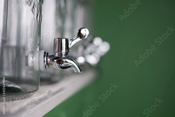 Fototapeta Close Up of Water Tap ,Selective Focus Point.