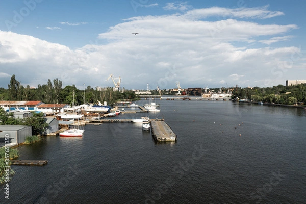 Obraz boats in the harbor