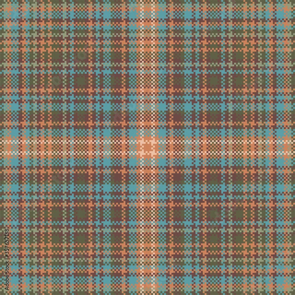 Fototapeta Tartan plaid pattern seamless. Print fabric texture. Check vector background.