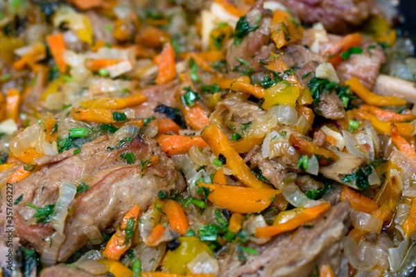 Obraz meat with vegetables