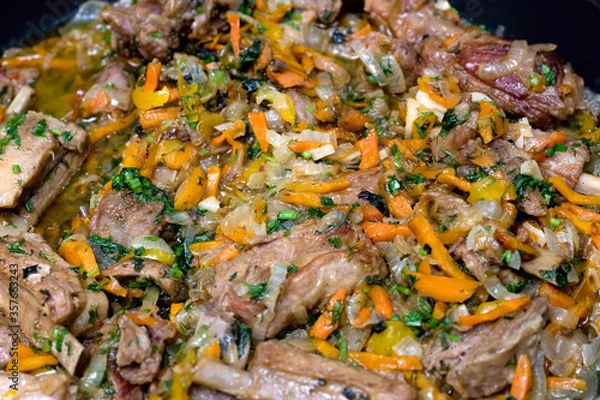 Obraz meat with vegetables