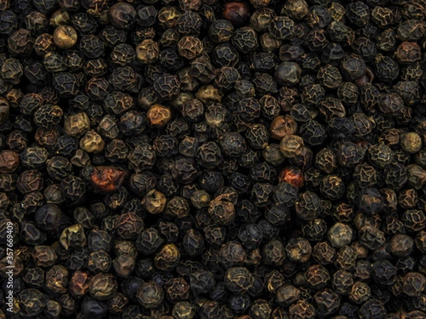 Fototapeta Close-up view of peppercorn texture